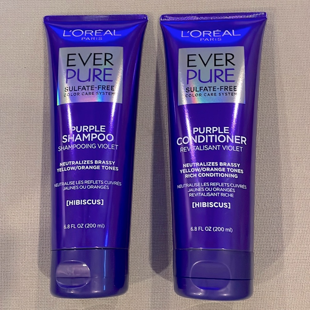 L’Oréal Ever Pure Purple Shampoo and Conditioner 6.8 fl oz